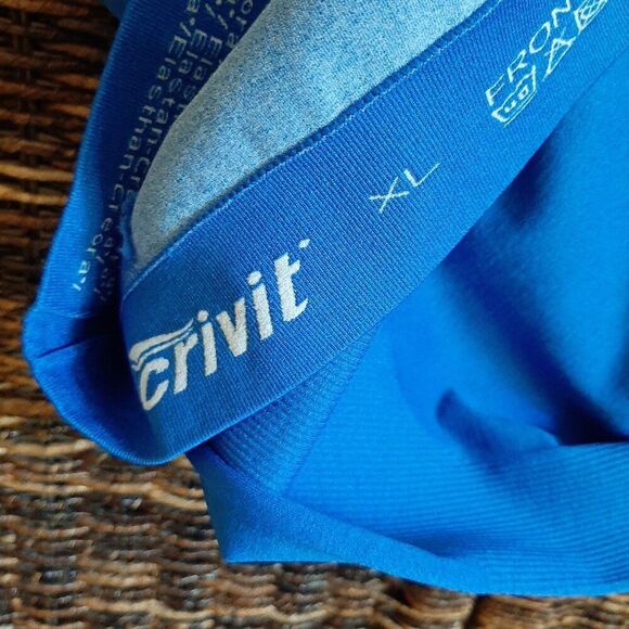 Crivit Tank Top XL Blue Sleeveless Athletic Performance Running Cycling Workout - Picture 3 of 5